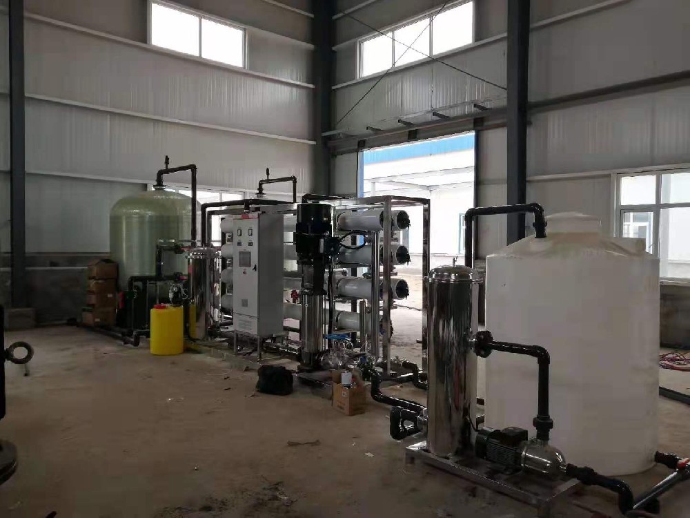 宁夏红寺堡生物科技锅炉房20吨反渗透纯净水设备